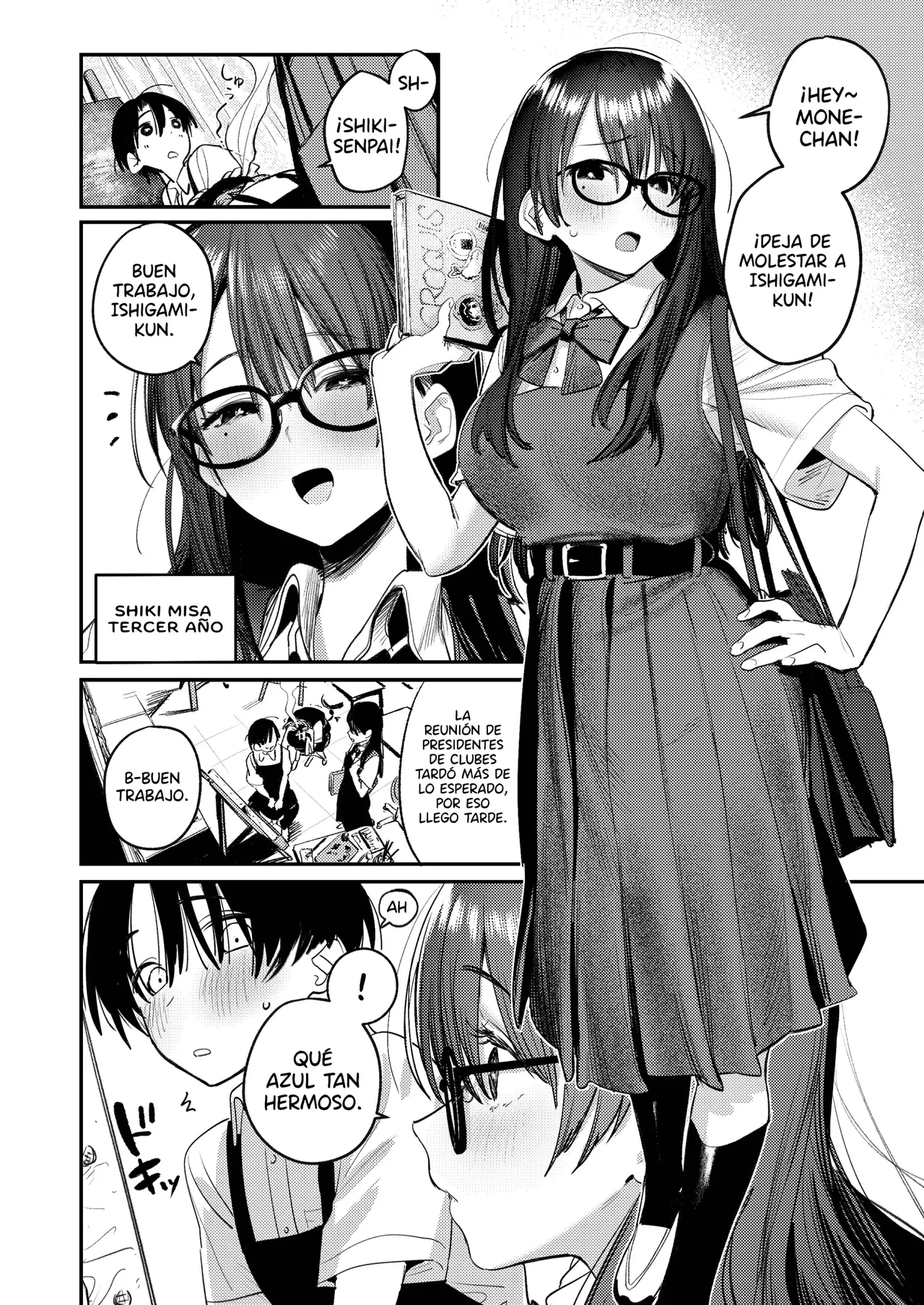 Bijutsubu Harem Katsudou Nisshi ~Senpai no Slump Kaishou ni Kyouryoku shitara, Ikioi de 3P suru Koto ni Natta Hanashi~ | Registro de Actividades Harem del Club de Arte ~Como Ayudar a mi Senpai a Superar su Bloqueó Artístico nos Llevó a Tener un Trío~ page 6 full