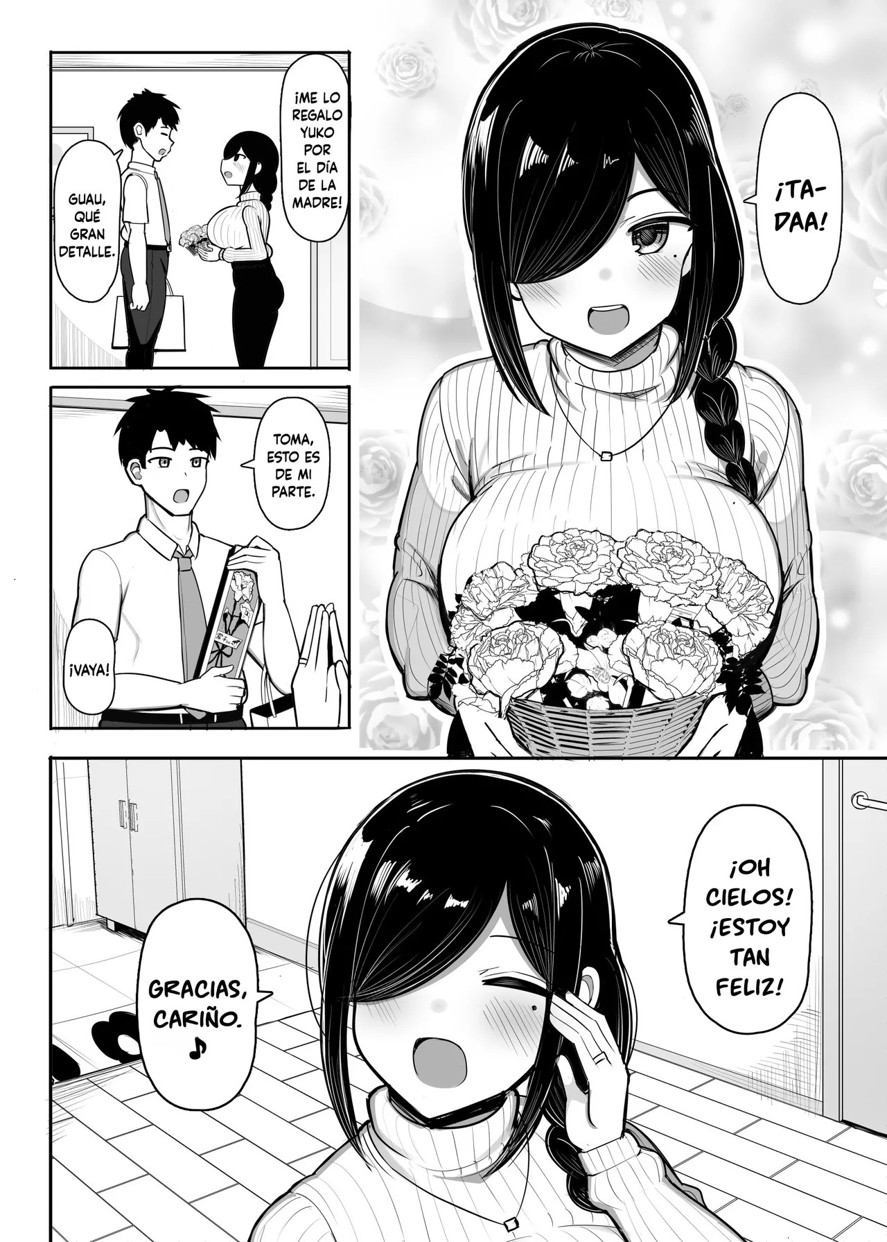 Otonari Mama wa Doujin Sakka -Seiyoku Tsuyosugi Araara Mama wa Mainichi Boku o Osotte Genkou no Neta ni Suru-｜Mi Vecina de al Lado es Autora de Doujinshi -Una Madre Lujuriosa e Insaciable me Exprime a Diario para Usarlo como Material para sus Manuscritos- page 5 full