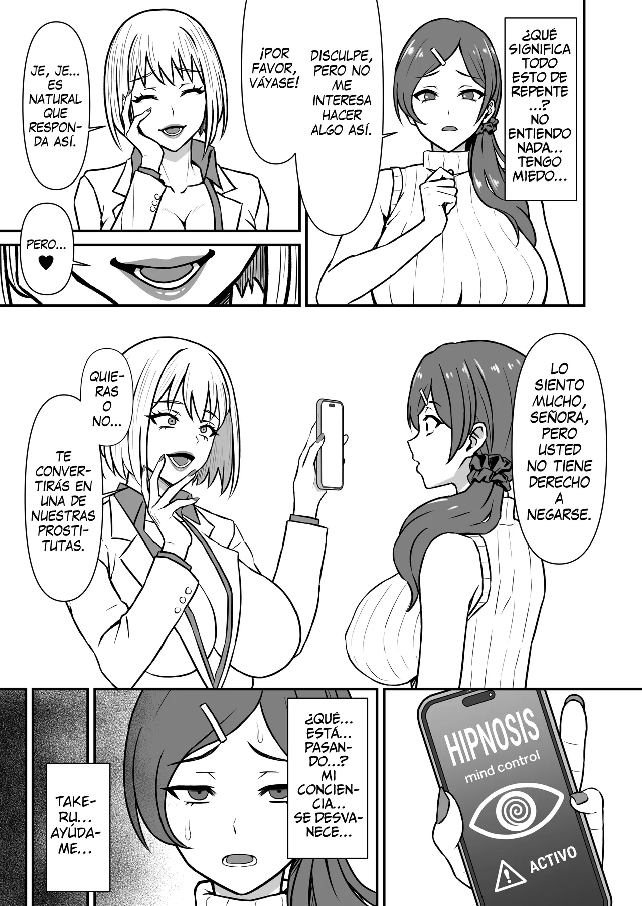 Hitozuma Kairou ~Danna Omoi no Hitozuma wa Saimin de Midara na Fuuzokujou e Kawarihateru~|| Esposa Corrompida page 4 full