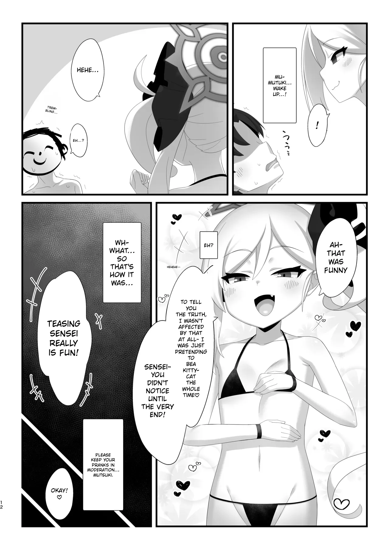 Even if hypnotized catgirl Mutsuki-chan says nyan-nyan to me, I won't give in!! | Saimin Neko Mutsuki-chan ni Nyannyan sarete mo Makenai!! page 11 full