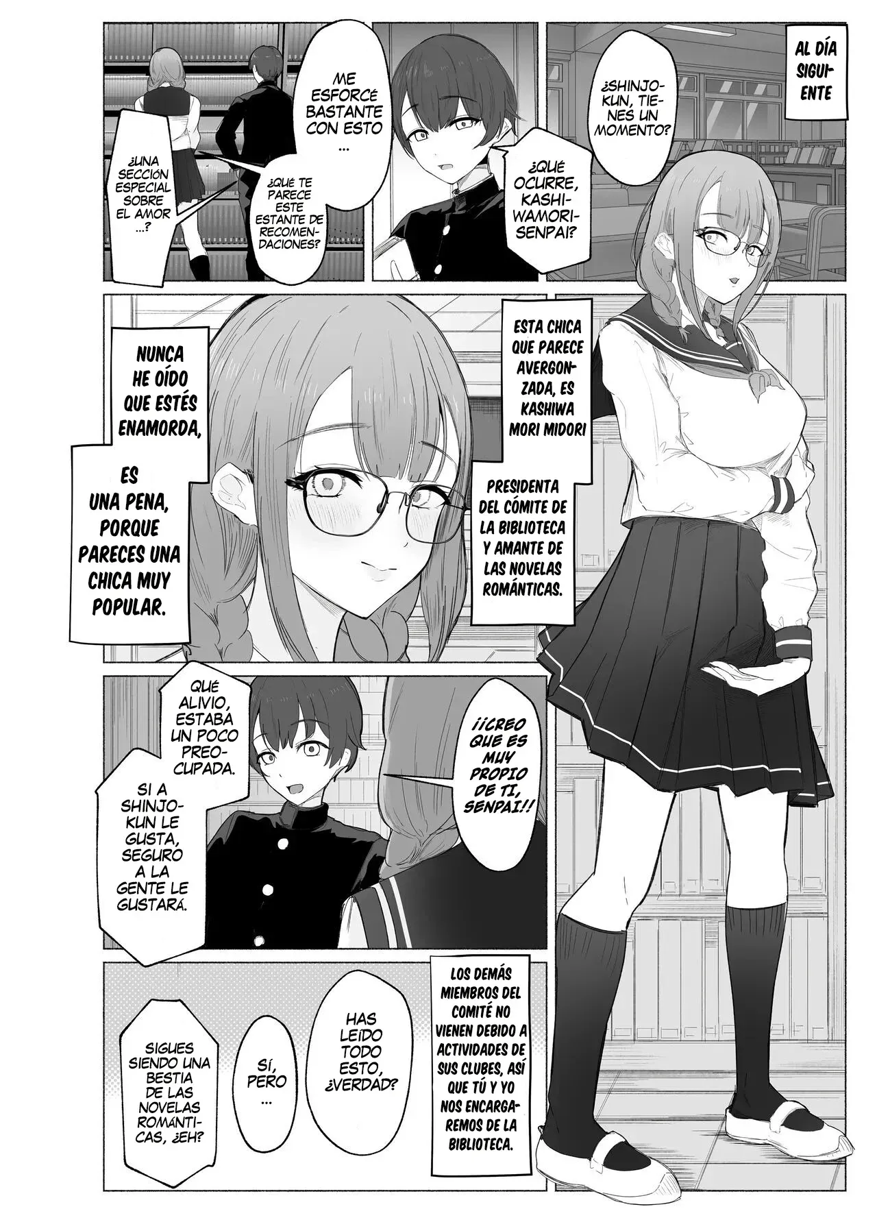 Bungaku Joshi ni Kowasareru Houkago.｜Exprimido por la Chica de la Biblioteca Después de Clases. page 8 full