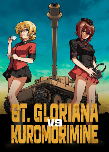 [Circle Shakunetsu (Sabaku)] St. Gloriana vs. Kuromorimine (Girls und Panzer) [Spanish] [Erwin Pry] cover