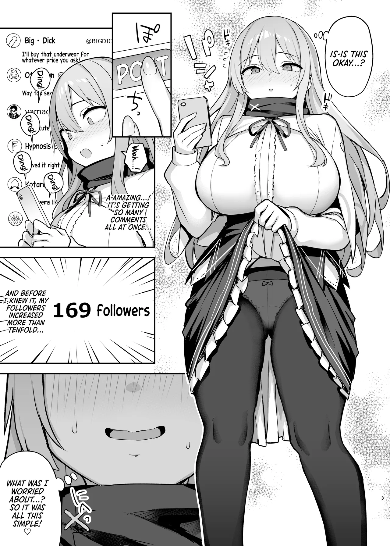 Dosukebe Seijo ga Ecchi na Haishin Katsudou ni Hamaru made - The Naughty Saint Gets Hooked on Lewd Streaming page 4 full