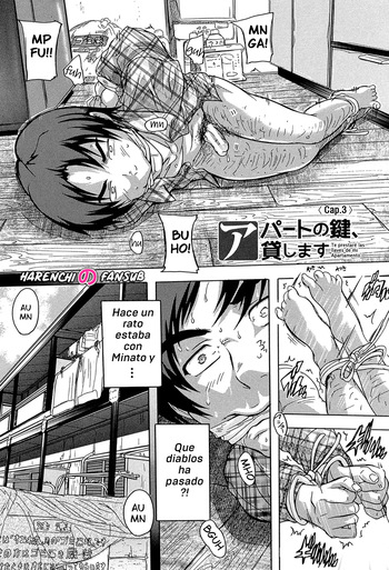 [Natsuka Q-ya] Aparment no Kagi Kashimasu 03 | Te prestare las llaves de mi Apartamento (Cap. 3) [Spanish] [Digital][Harenchi no Fansub] cover