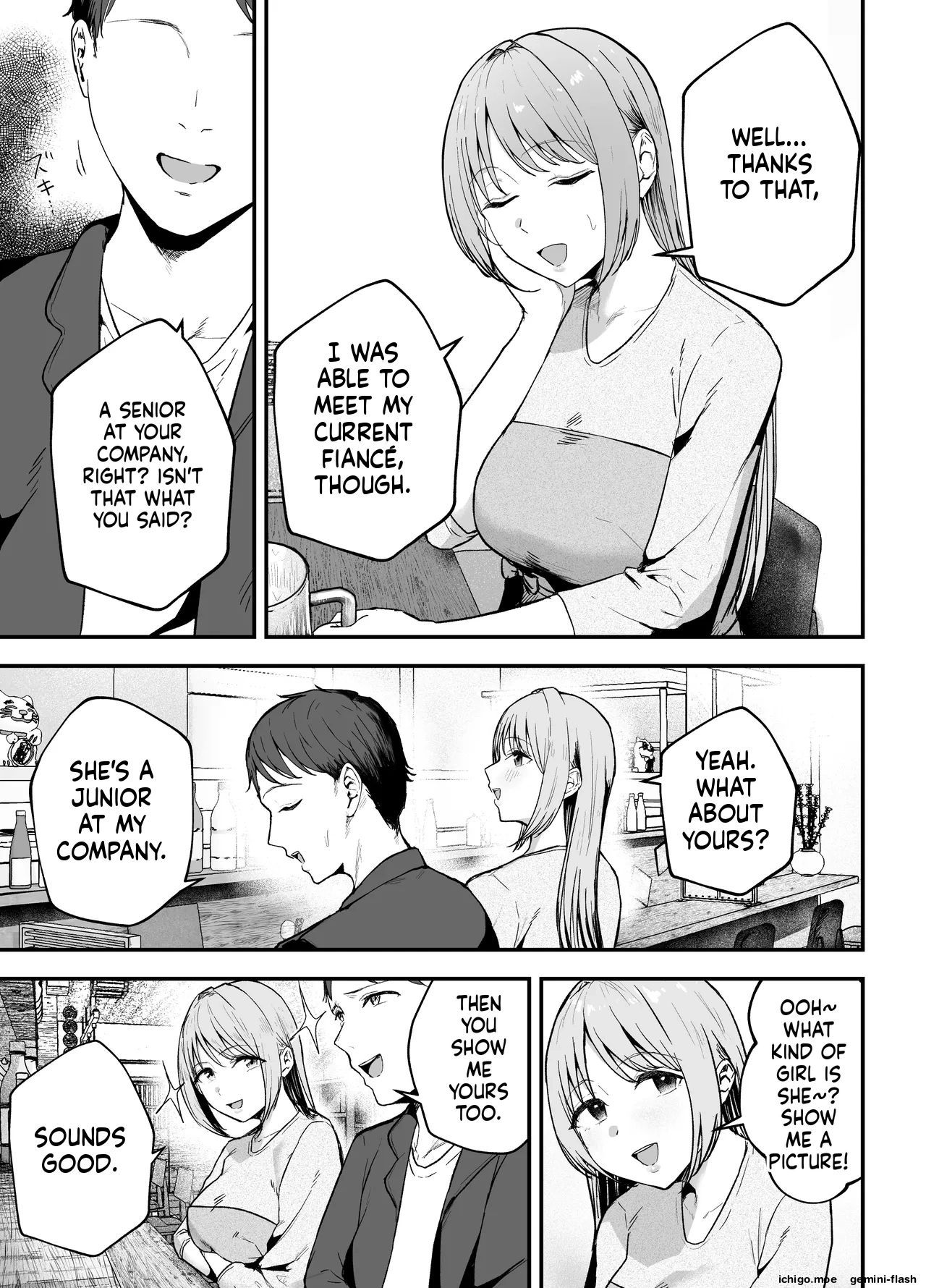Motokano to Dousoukai de Saikai, Shuuden Nogashite Aibeya ni. ~Otagai Kekkon Majika de Uwaki Sex Shite Shimaimashita~ page 12 full