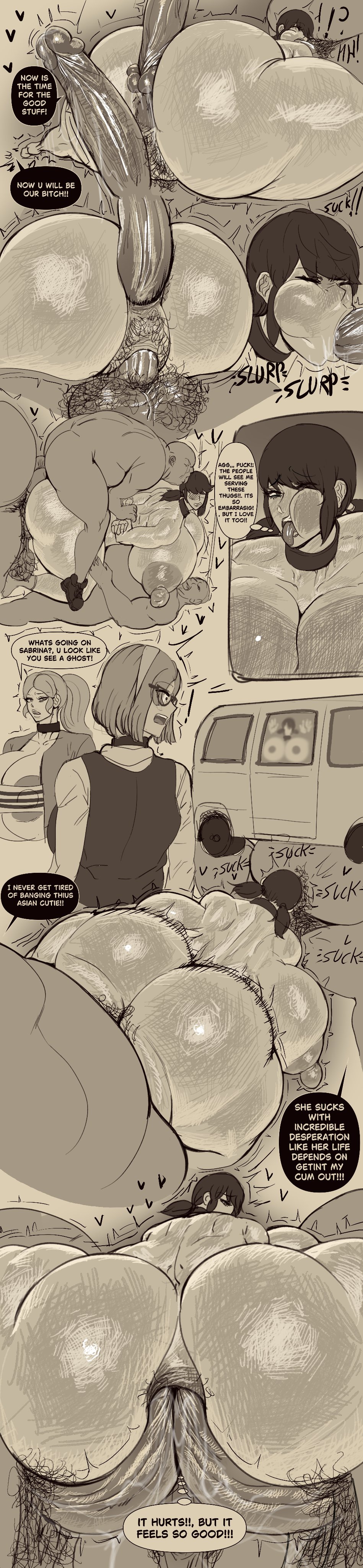 MIRACULOUS LADYBUG NTR PSEUDO DOUJIN NTR ON THE VAN page 3 full