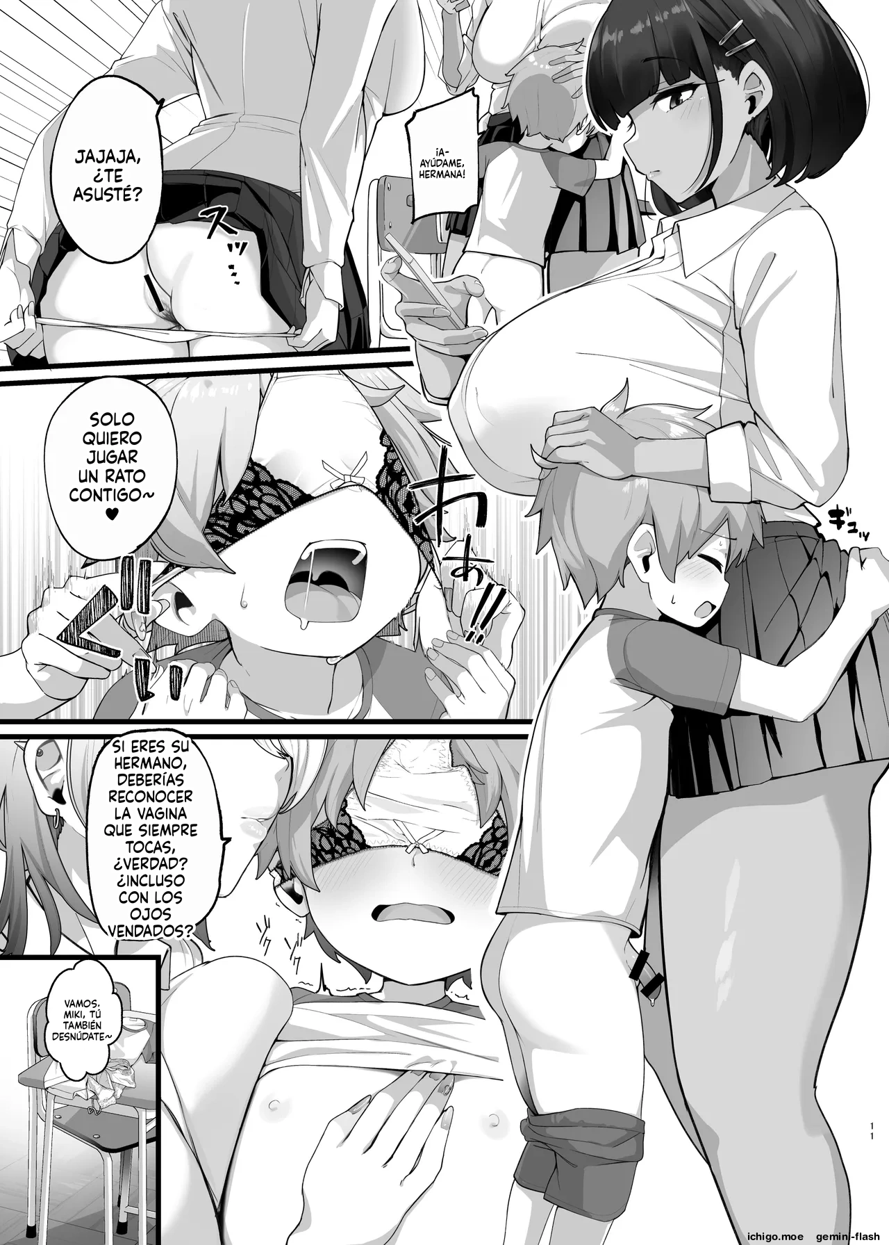 if Boku to Gasatsu na Onee no Seiyoku Shori Seikatsu ~Onee-chan wa Dare no Mono! Hen  MTL page 11 full