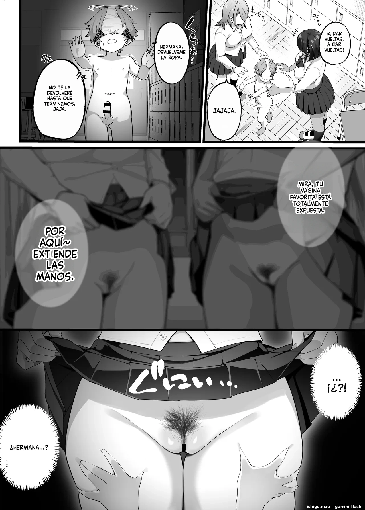 if Boku to Gasatsu na Onee no Seiyoku Shori Seikatsu ~Onee-chan wa Dare no Mono! Hen  MTL page 12 full