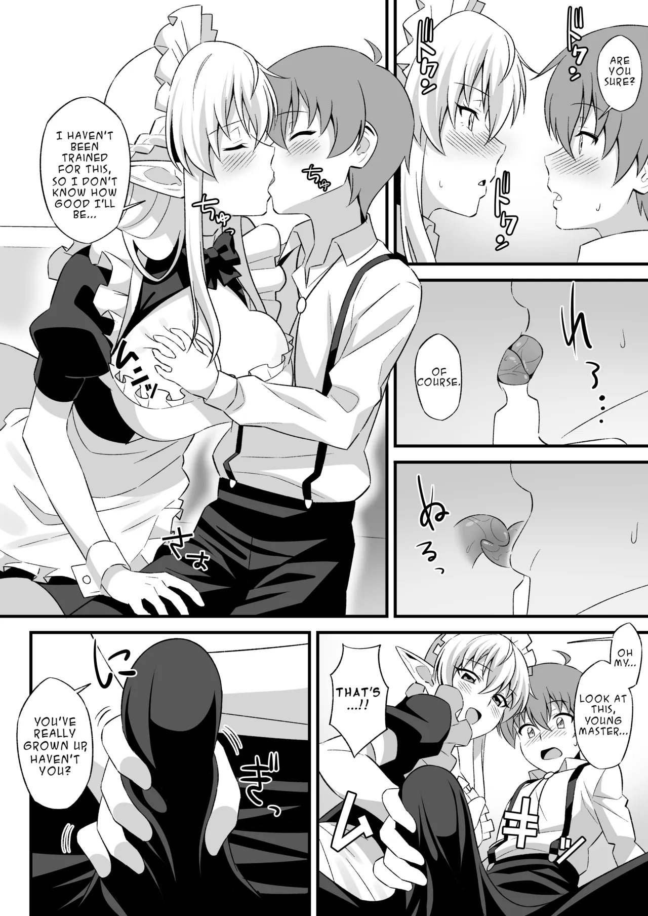 Oyashiki ni Tsukaeru Elf wa Goshujin-sama ni XXXX de Gohoushi Suru no ga Shigoto desu | The Elf Who Serves at the Mansion Has the Job of Serving Her Master with XXXX page 7 full