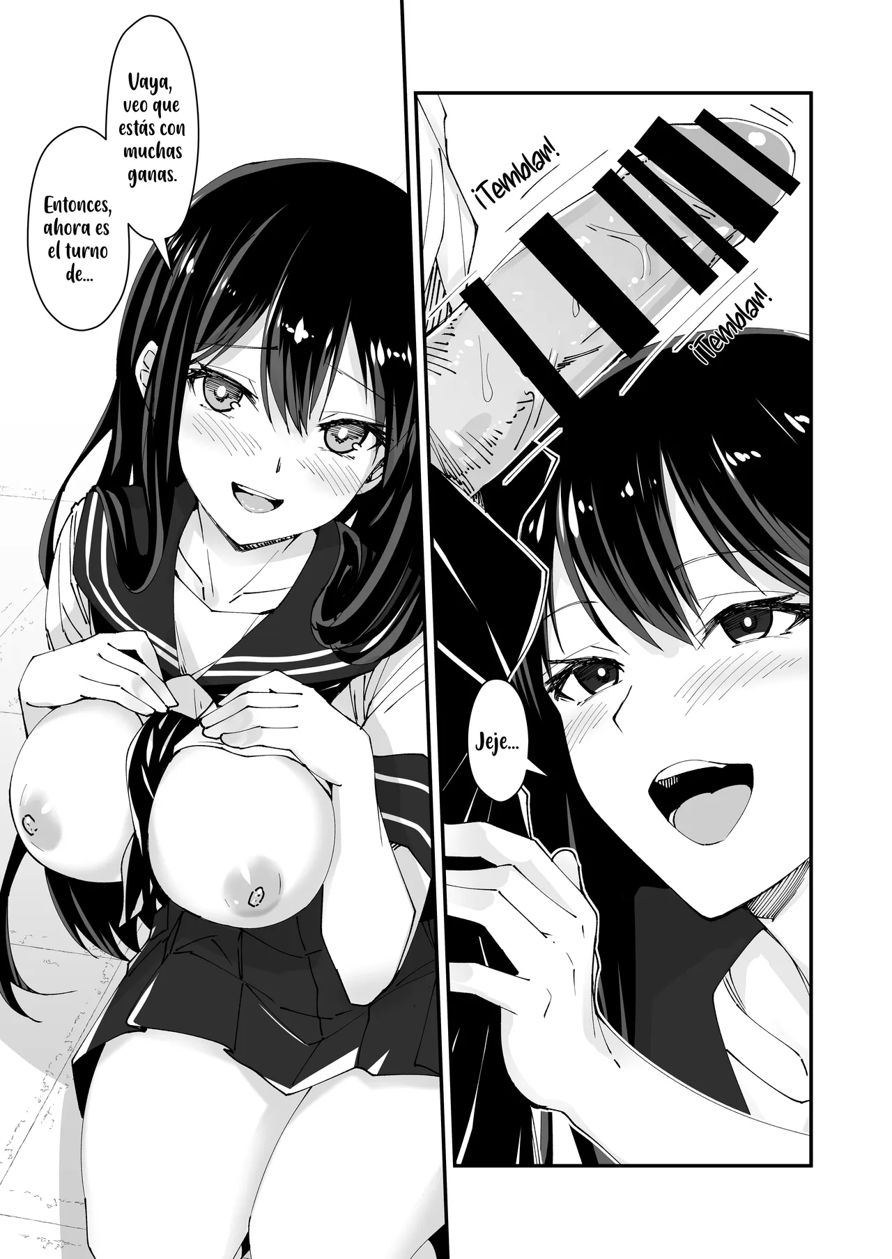 Kyokon Daisuki Tonari no Kurokami Gal 2｜A la gal que se sienta junto a mí le gustan los miembros grandes 2 page 9 full
