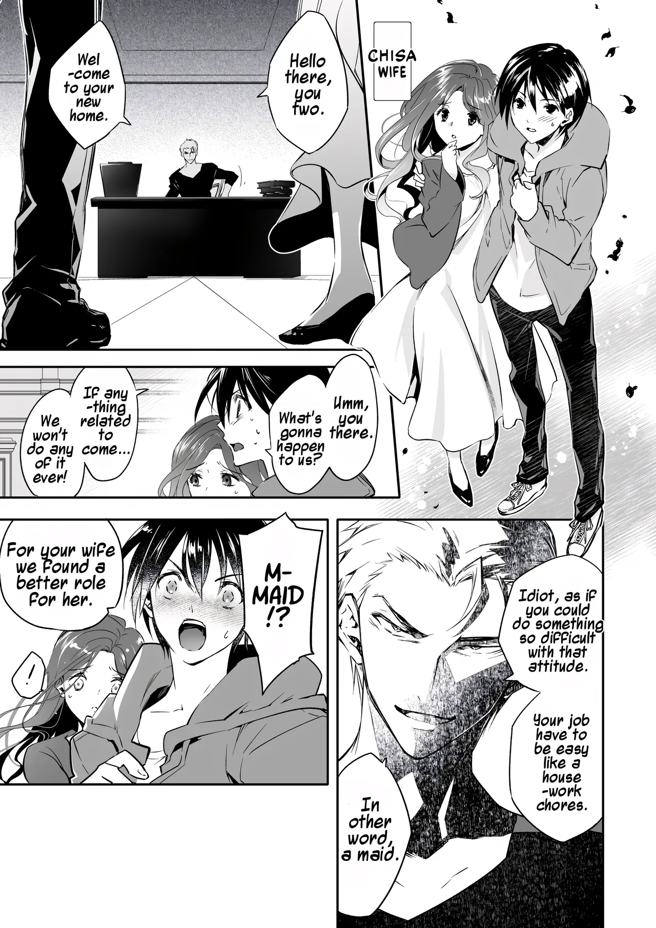 Mesu Ochi no Kashaku ~Tsuma o Netotta Otoko no Seitenka Maid ni Sareta Seinen~ | A Fallen Woman's Remorse ~A Young Man Turned Into a Sex-Changed Maid by the Man Who Stole His Wife~ page 4 full