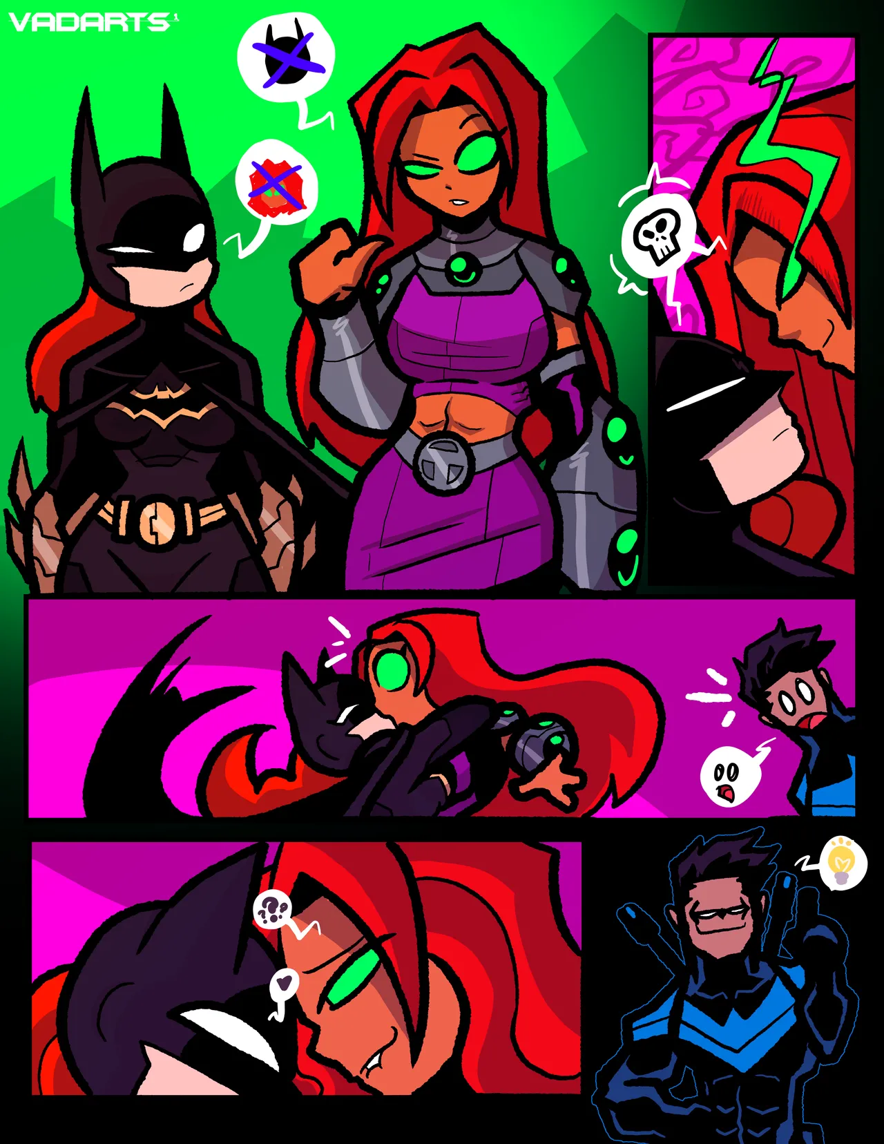 Nightwing X Starfire page 8 full