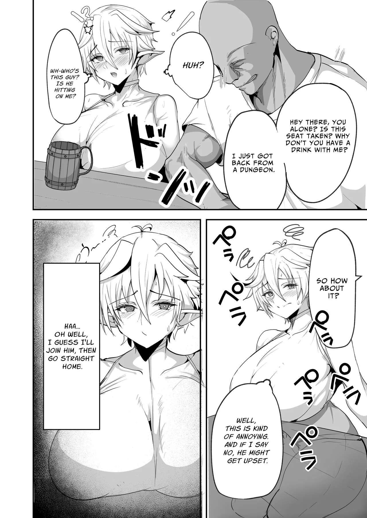 Dekapai Elf ga Ayatsurarete NTR Koubi Sareru Hon | The Story Of A Big-Titty Elf That's Manipulated Into Having NTR Sex page 8 full