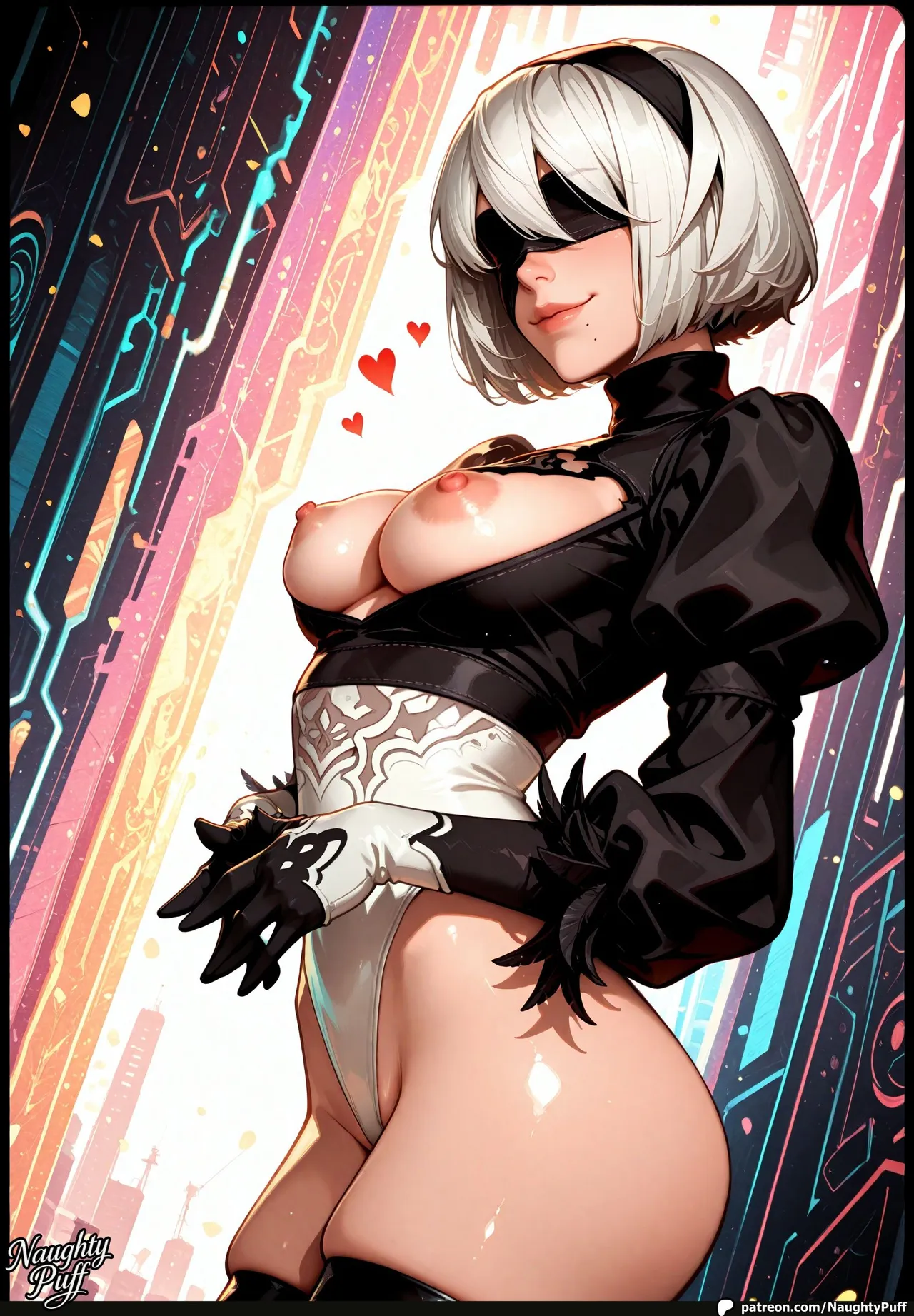 NaughtyPuff - 2B - Nier Automata – System Error My Skirt Just Vanished page 5 full