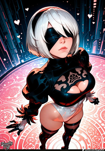 NaughtyPuff - 2B - Nier Automata – System Error My Skirt Just Vanished (Patreon) (AI Generated) cover