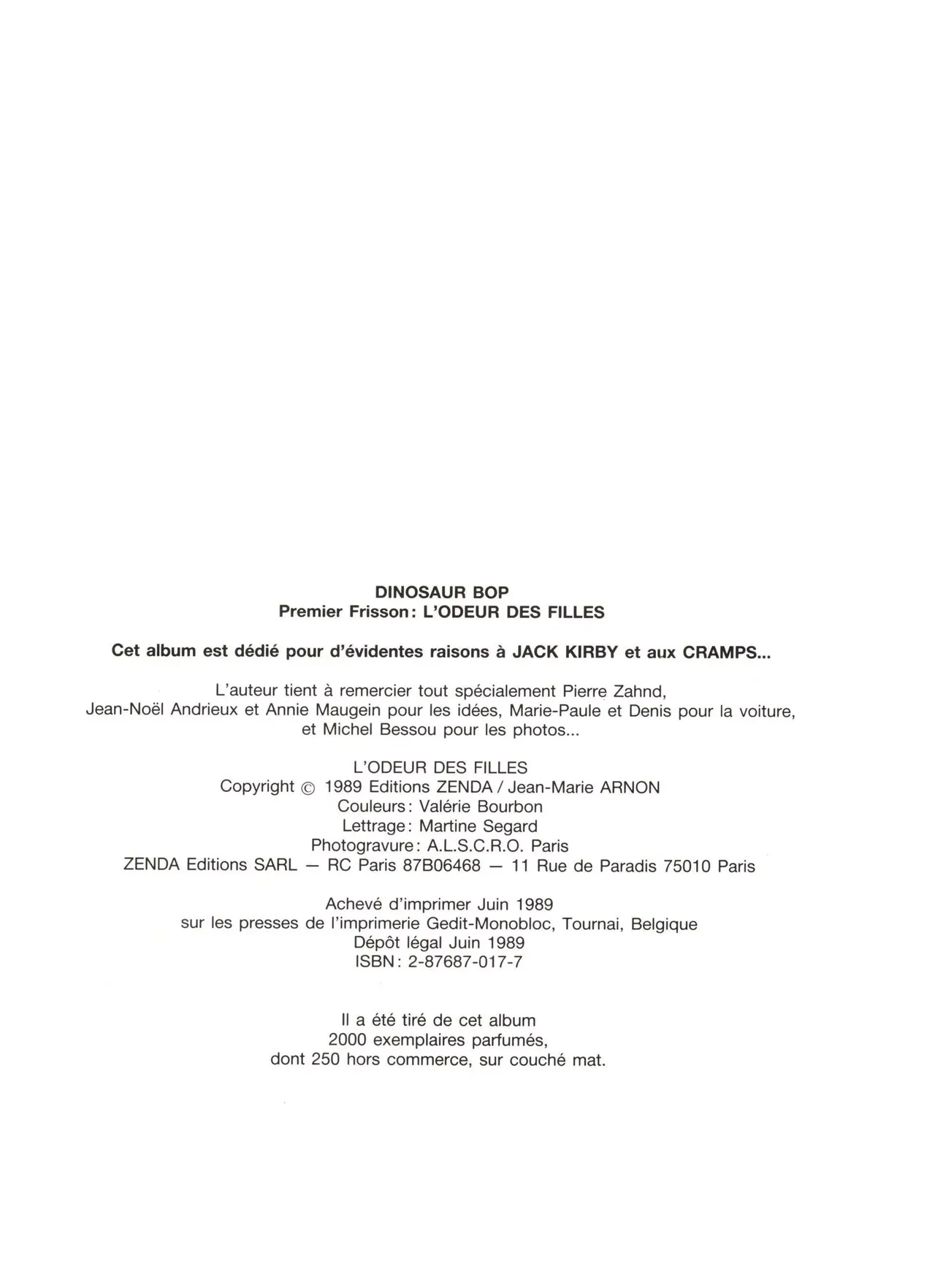 Dinosaur Bop #1 : L'odeur des filles page 5 full