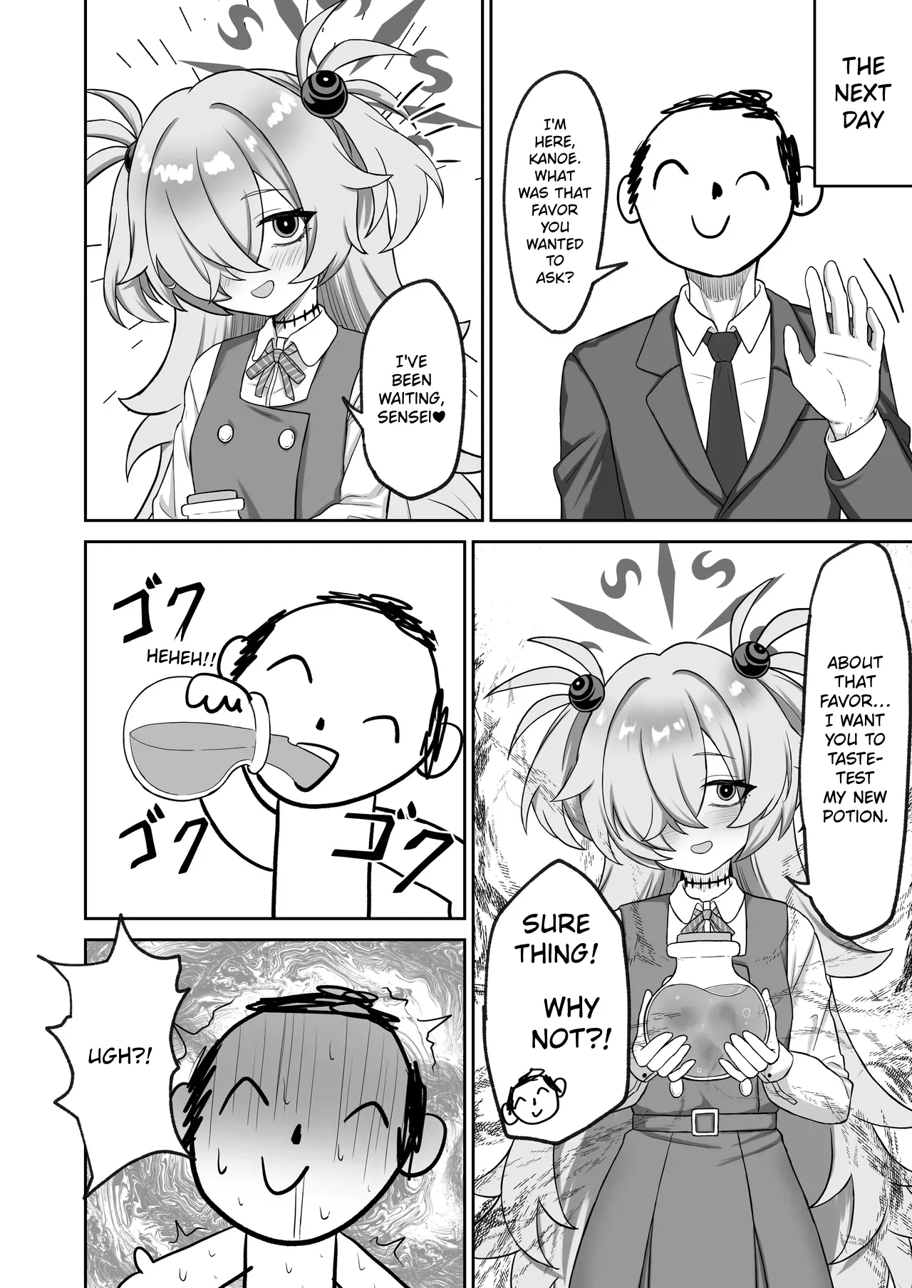 Shota ni Sarete Sensei ga Kanoe ni Buchi Okasareru. | Sensei gets transformed into a shota and brutally raped by Konoe page 4 full