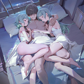 pixiv [只是一只企鹅]   和冰川双子约会的一天 [AI Generated] cover