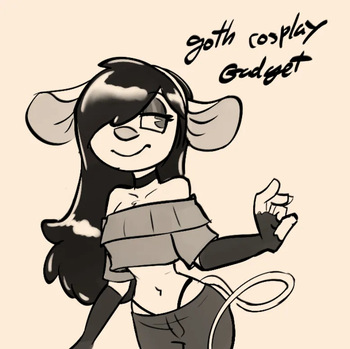 [SoulCentinel & VioletEchoes] Goth Gadget AU cover