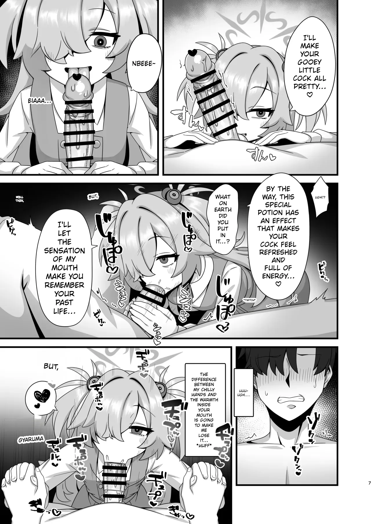 Since we've been tied together by the red thread of fate from our past lives, it's totally fine if we have semen milking sex, right?~♡ | Zenshou kara Akai Ito de Musubarerukara Sakusei Ecchi shitemo Ii yonee page 6 full
