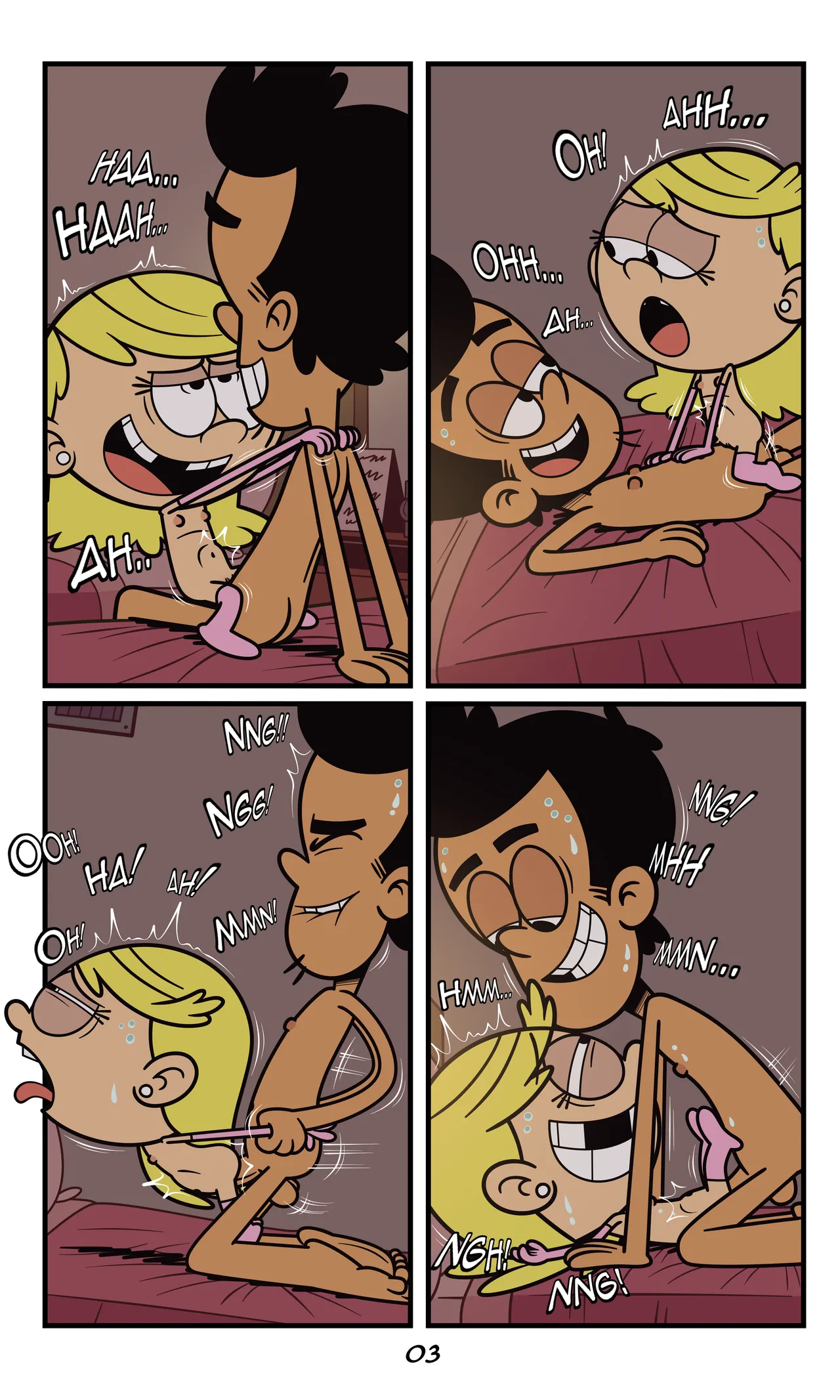 Taki8hiro Untitled Lola X Bobby comic page 3 full