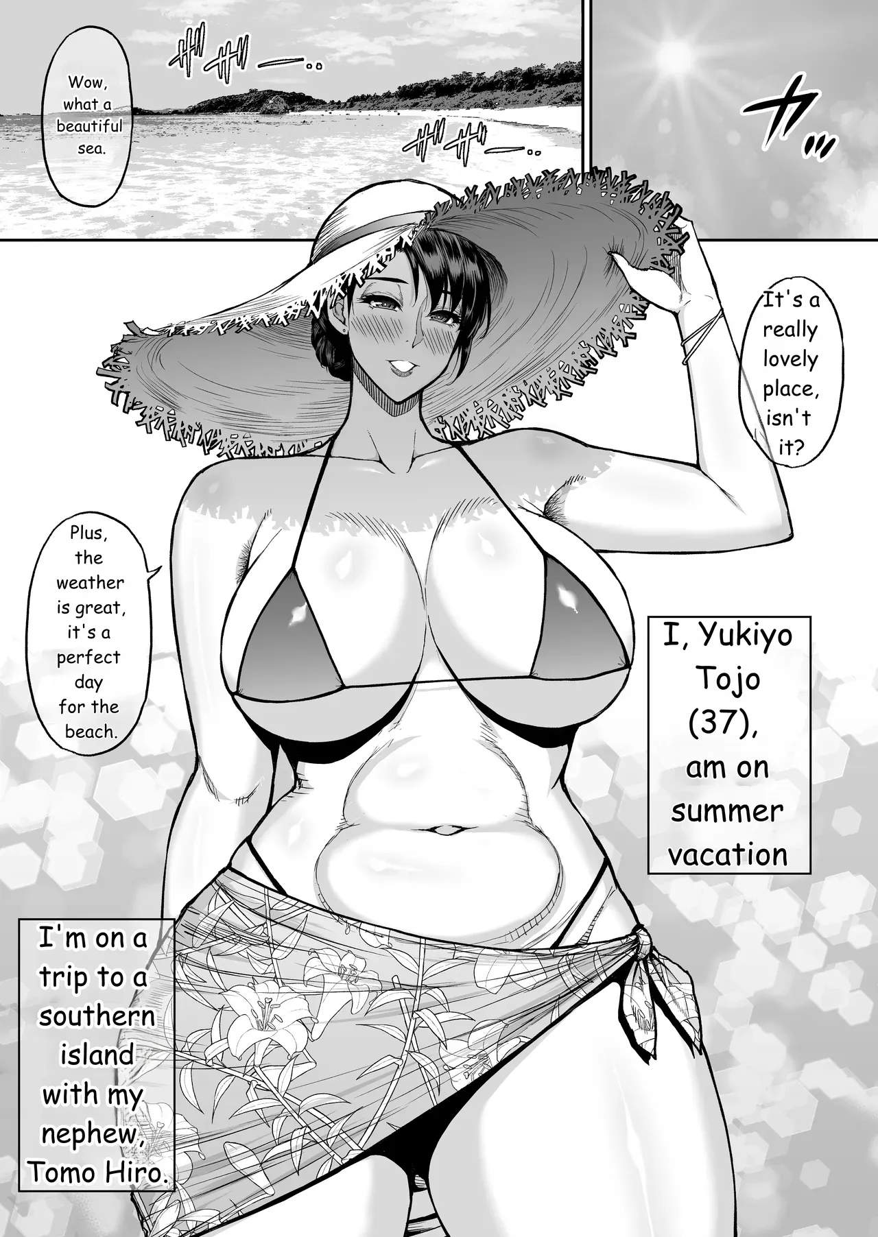 Toujou Yukiyo 37-sai Manatsu no Beach de Aokan Hamedori Sex Oi no Iu Koto ni wa Sakaraenai Watashi page 2 full