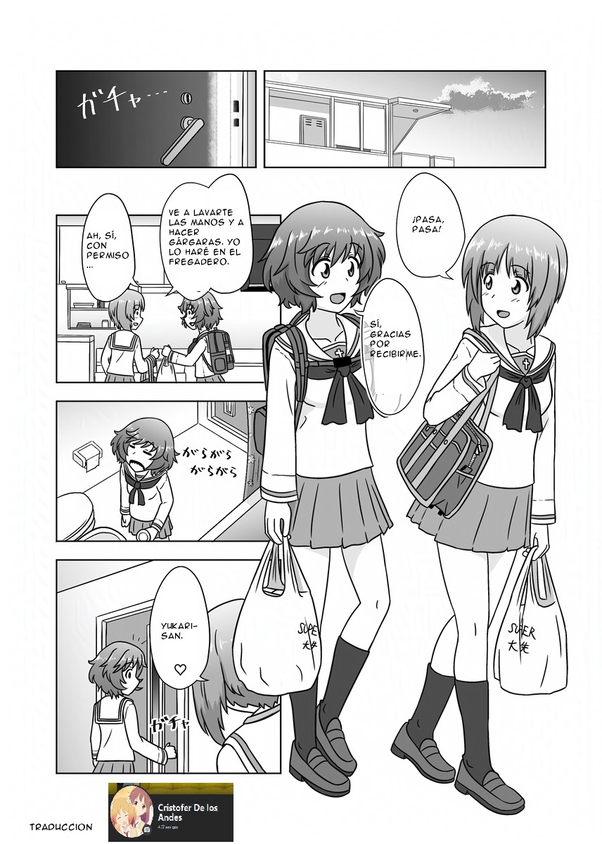 Miho/Yukari yuri erotic manga: "Nothing but Fun Times" page 1 full