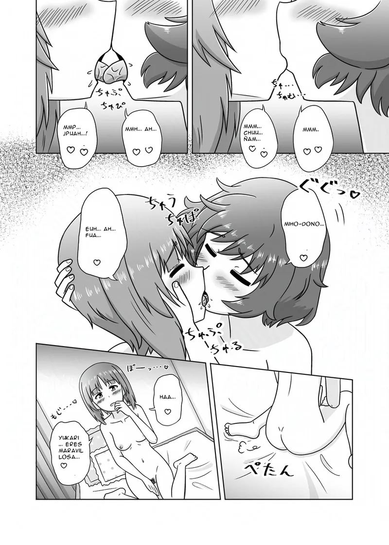 Miho/Yukari yuri erotic manga: "Nothing but Fun Times" page 12 full