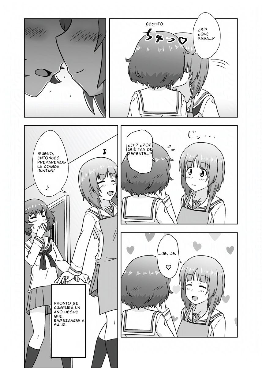 Miho/Yukari yuri erotic manga: "Nothing but Fun Times" page 2 full
