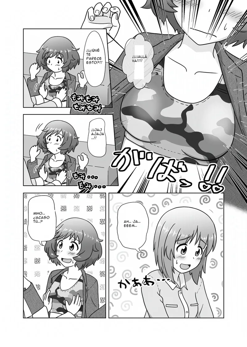 Miho/Yukari yuri erotic manga: "Nothing but Fun Times" page 9 full