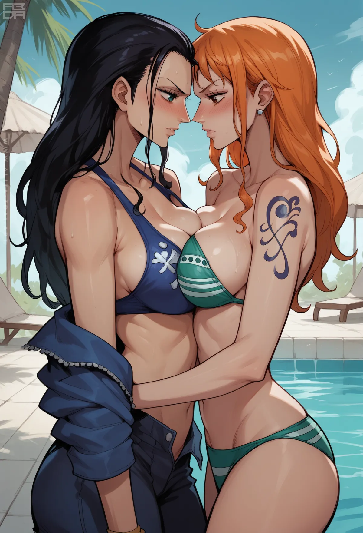 Nami and Robin one piece page 3 full