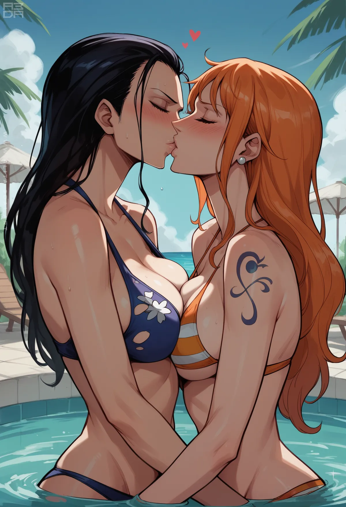 Nami and Robin one piece page 9 full