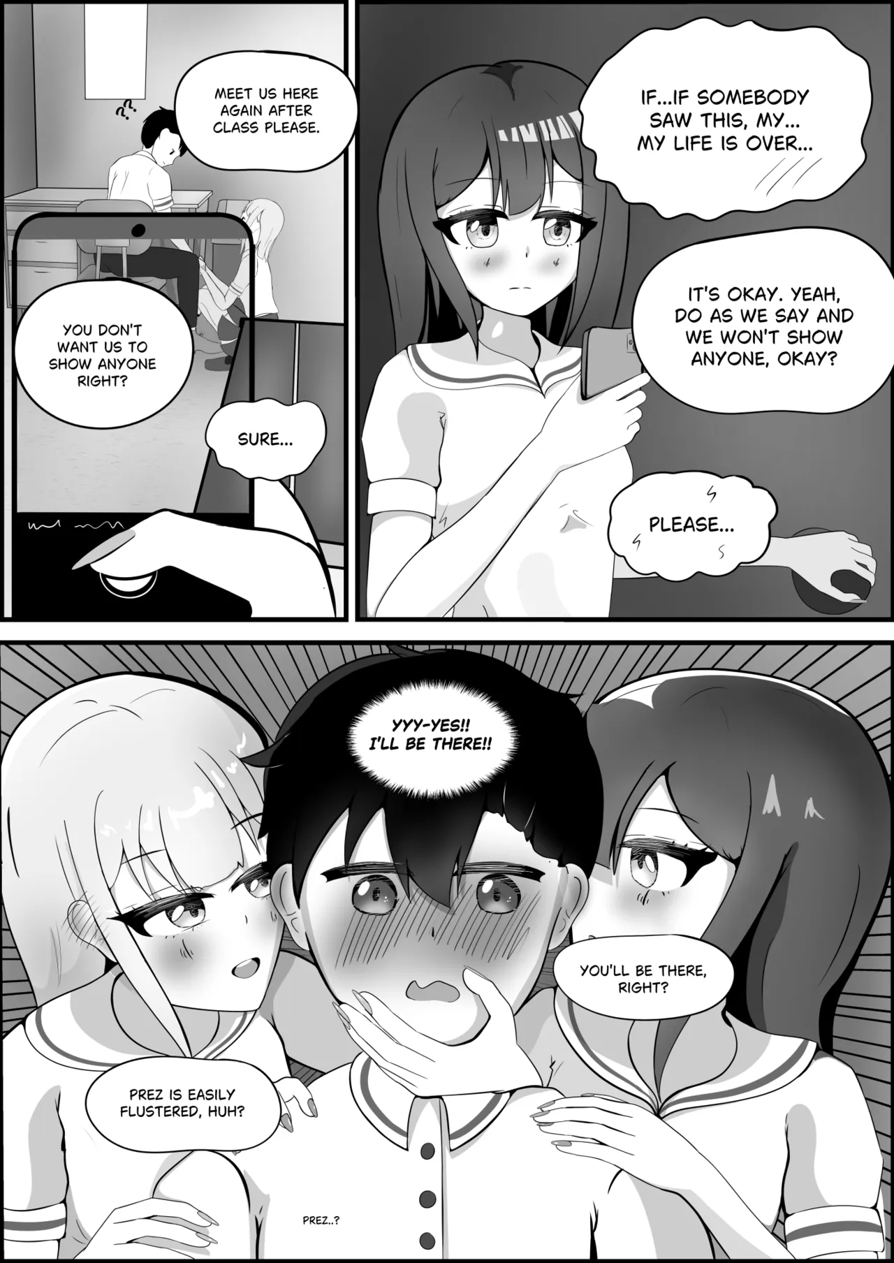 The "Masturbating at School" Club! page 4 full