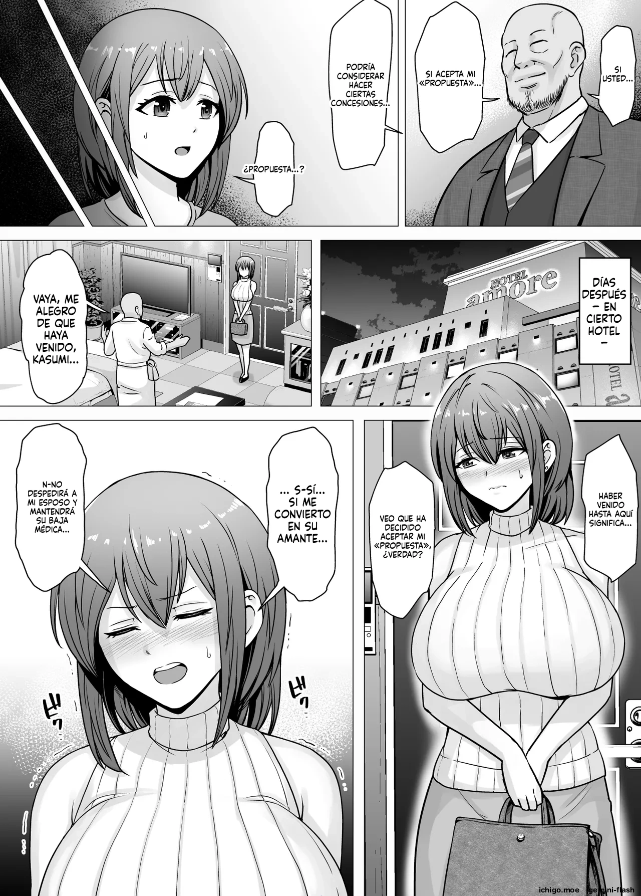 Aisuru Tsuma ga Zetsurin Shachou no Te ni Ochita Sono Hi 1  MTL page 9 full