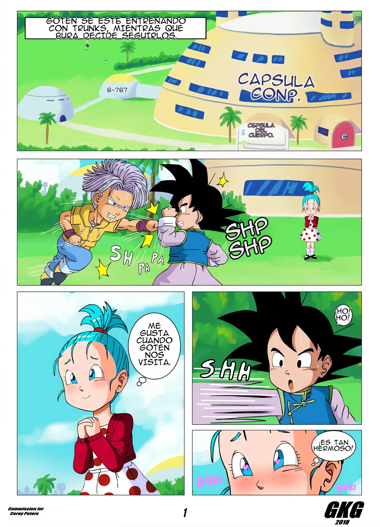 Bura and Goten Comic page 1 full