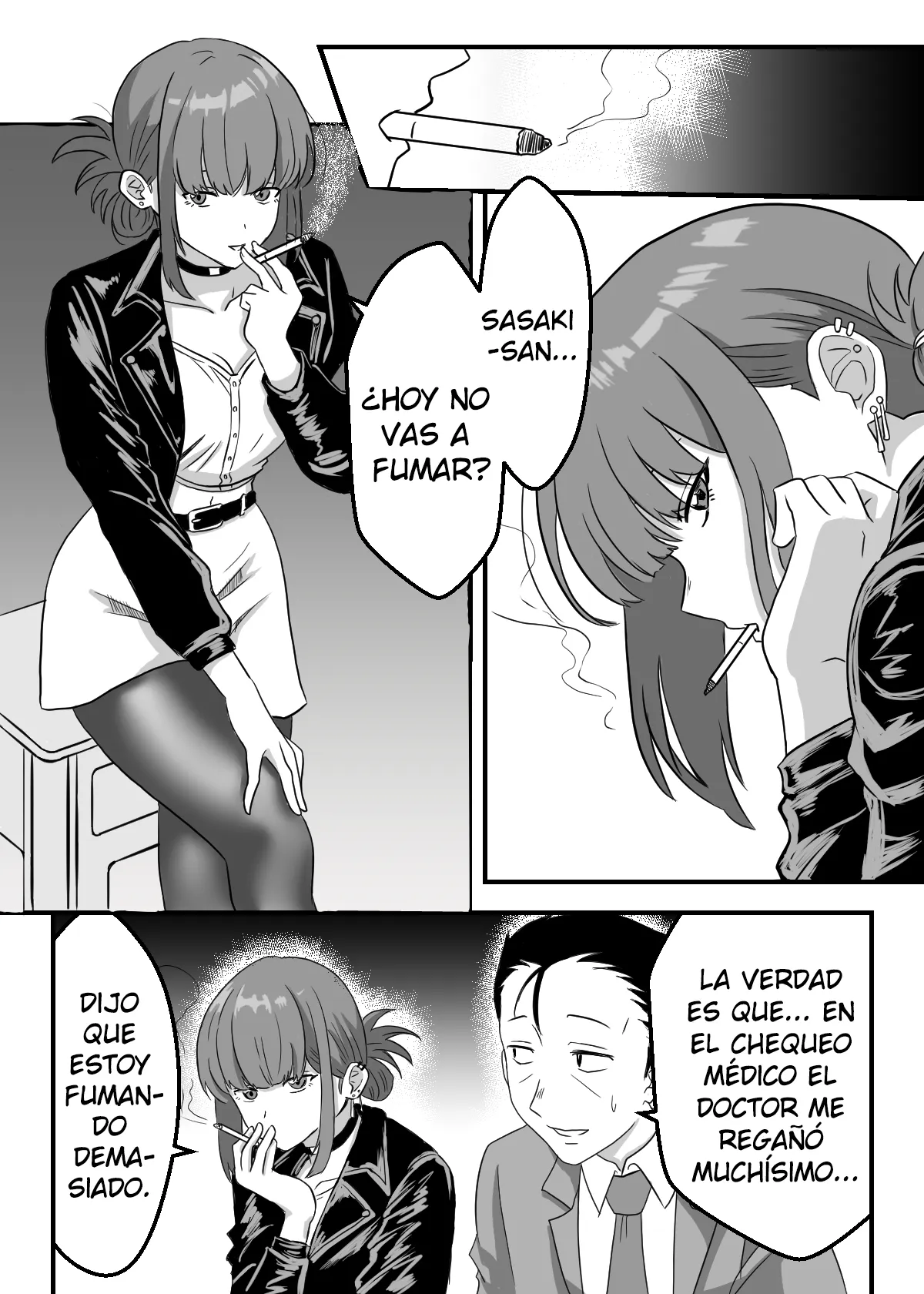 ¿Qué Están Fumando los Dos Detrás del Supermercado ~Lo que Sasaki-san y Tayama Realmente Quieren Probar~  Spanish page 2 full