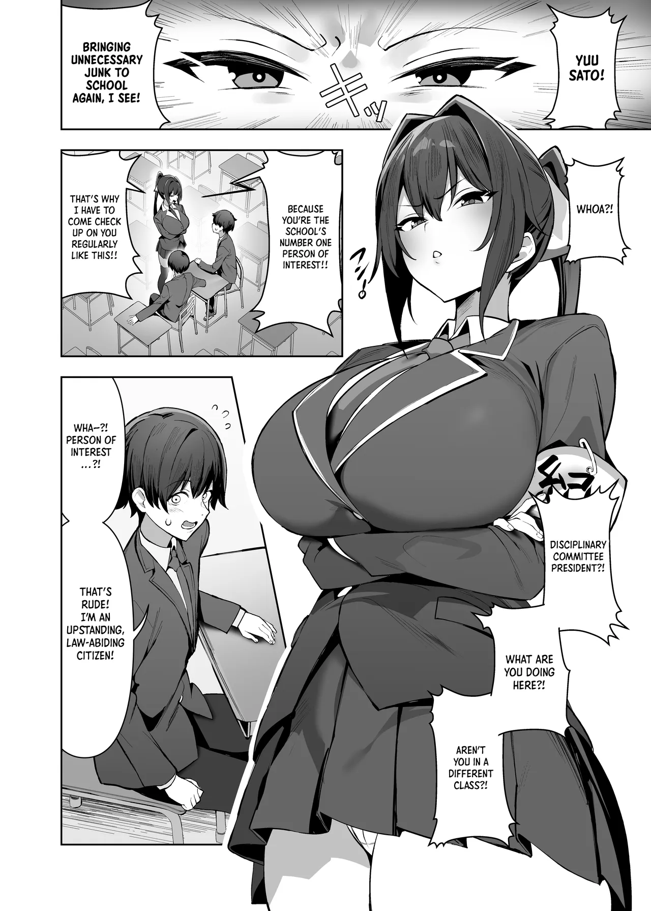 Fuuki Iinchou  wa Sekkyokuteki｜The  Disciplinary Committee President Takes the Lead page 3 full