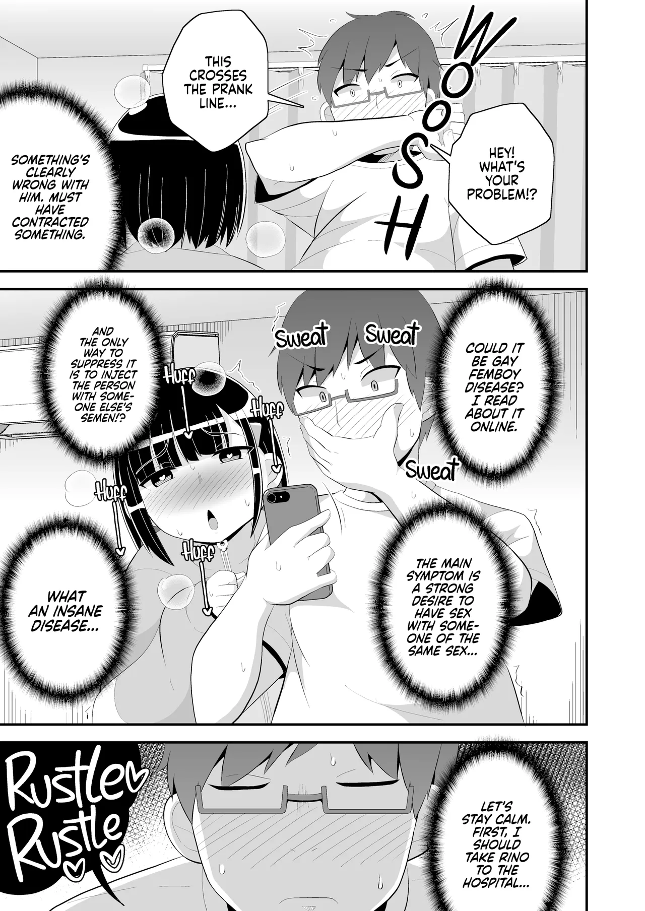 Mesuhomo-byou ni Natta Shinyuu | My Best Friend Caught Gay Femboy Disease page 4 full