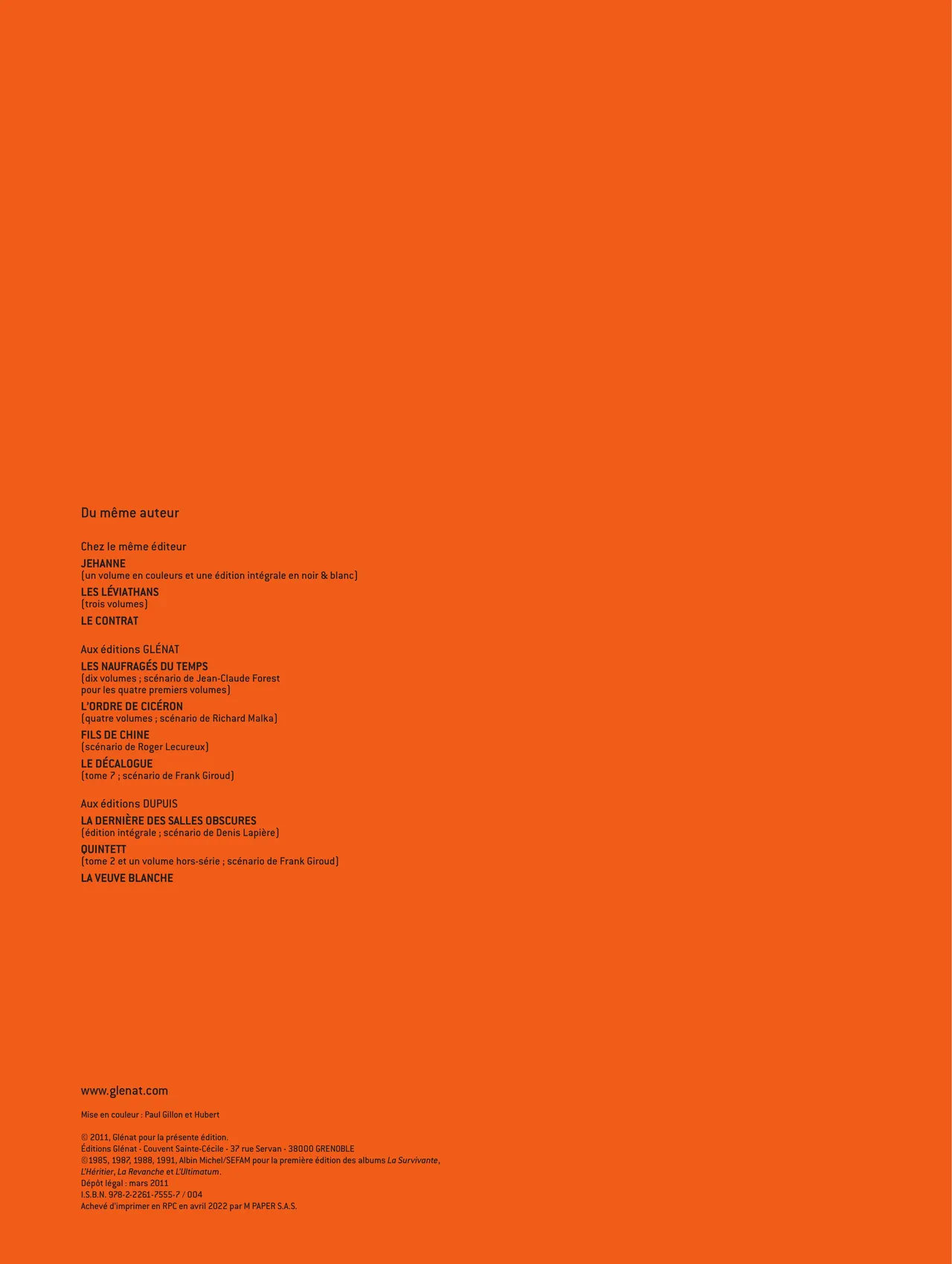 La Survivante Vol.1-4 page 5 full