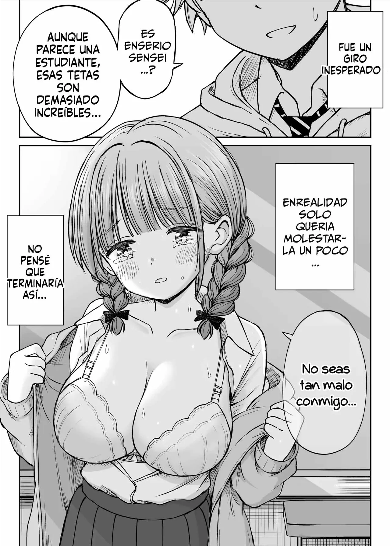 Anmari Sensei o Ijimenaide Kudasai… ~Dougan de Kyonyuu de Yasashii Hanasaki Sensei no Kokoro ga Kowareta Hi~ | El día que el corazon de la dulce Profesora Hanasaki fue corrompido page 2 full