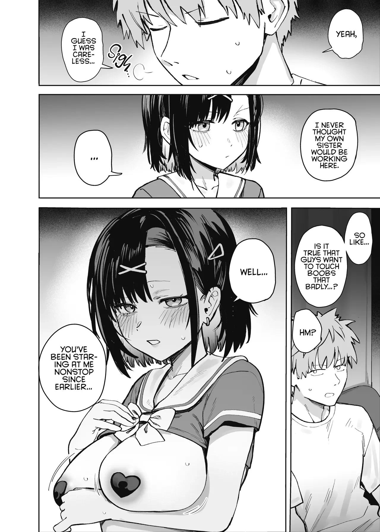 My Little Sister Was a Hostess at Class 2-C's School Festival Boobs Bar page 12 full