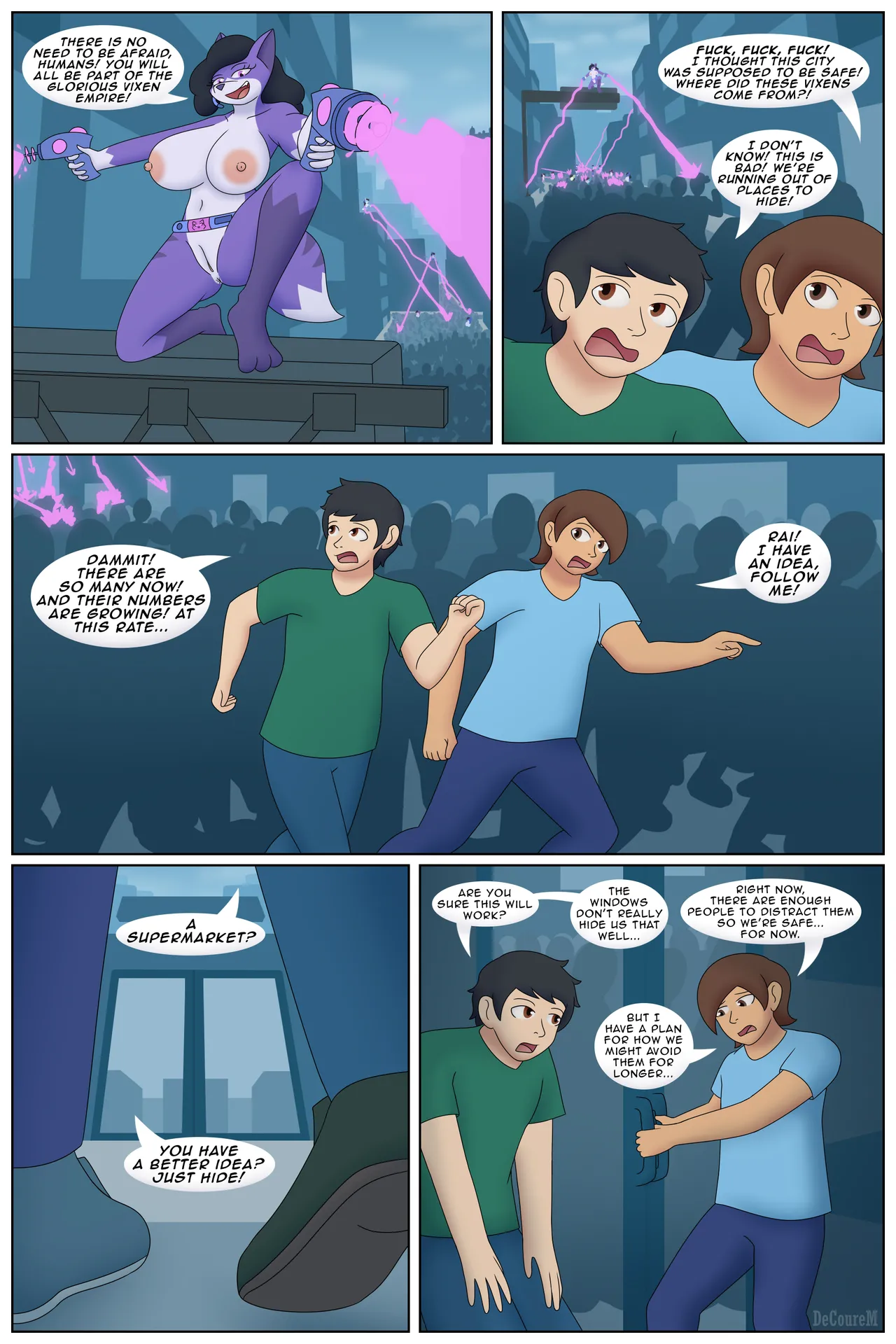 Invasion of the Alien Vixens page 1 full
