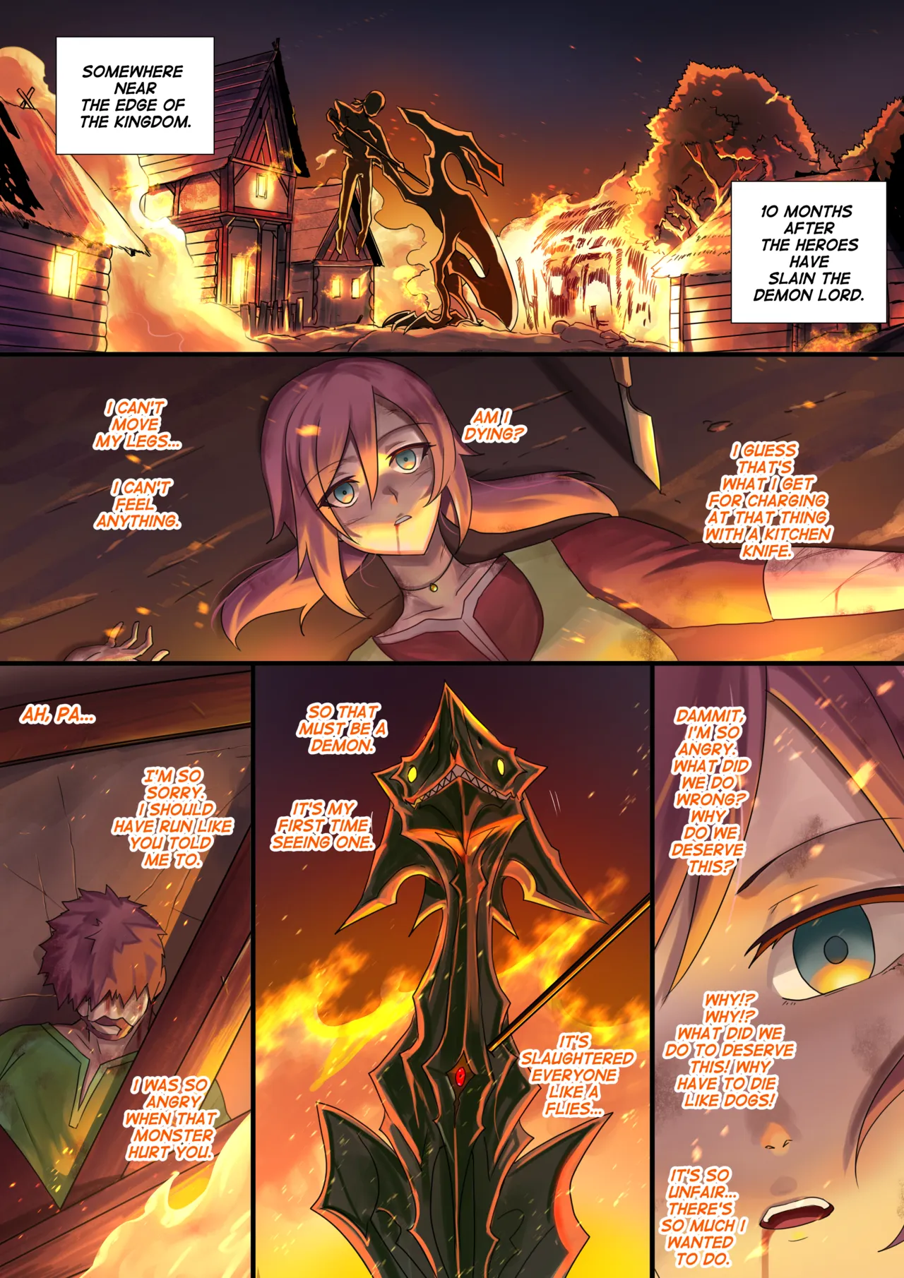 Demon lord chapter 3（Original + Textless））（ongoing） page 1 full
