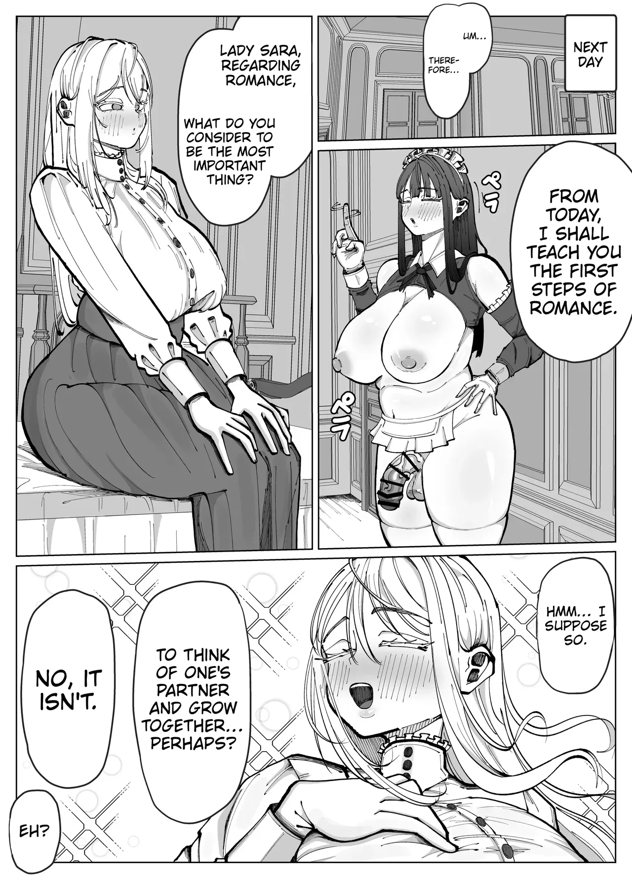 The Super-Lewd Grand Operation of the Futanari Maid and the Young Lady page 6 full