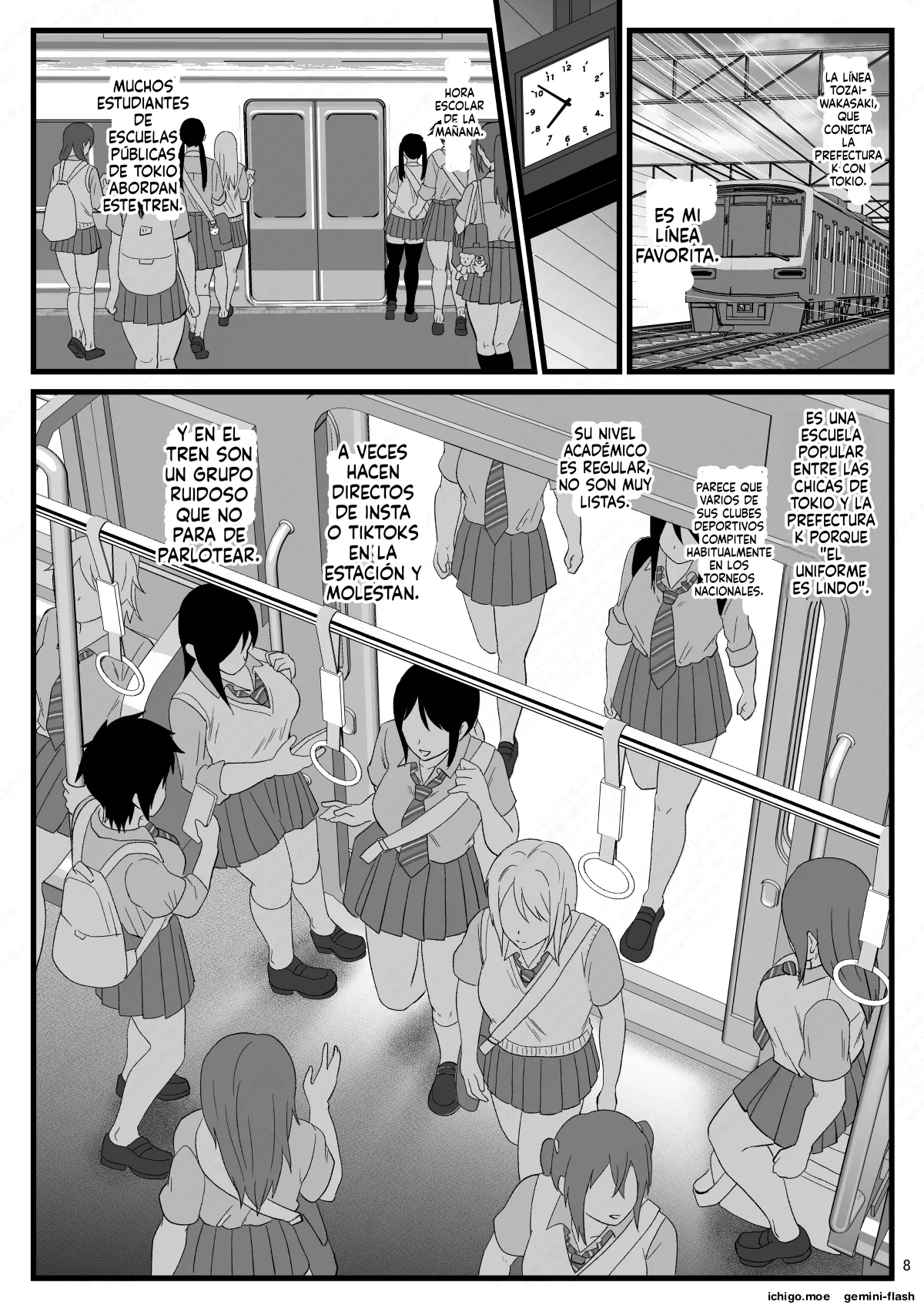 Tsuugaku Densha ni Arawareta Ninshiki Kaihen Oji-san 2  MTL page 8 full