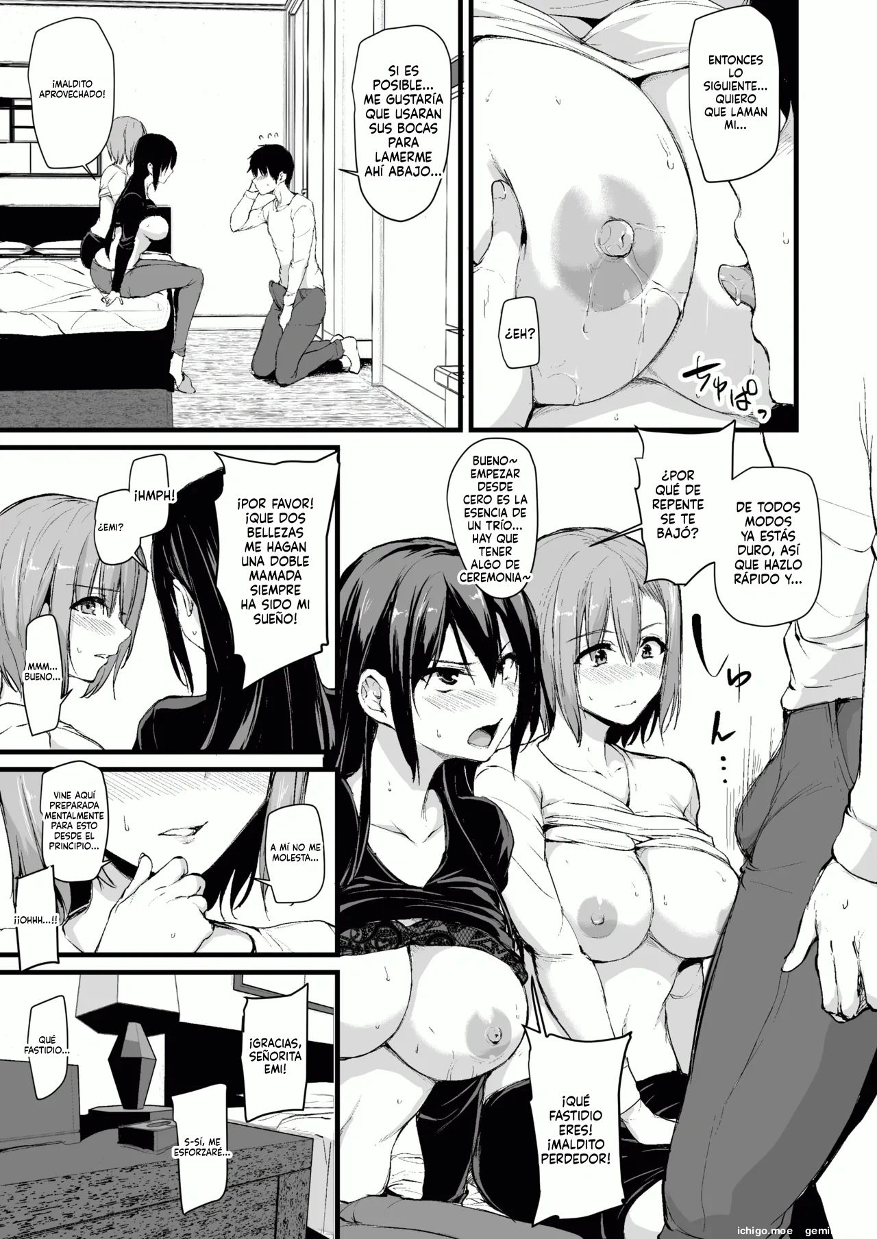 Kyonyuu ga 2-ri inai to bokki shinai otto no tame ni tomodachi o tsurete kita tsuma  MTL page 12 full
