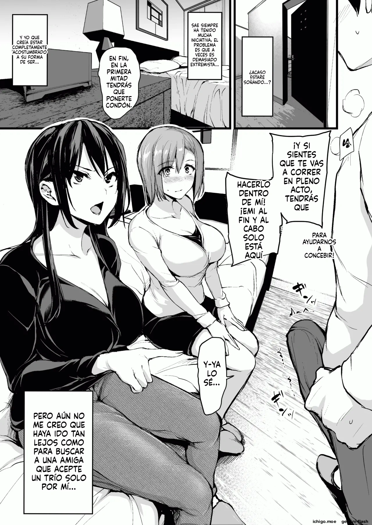 Kyonyuu ga 2-ri inai to bokki shinai otto no tame ni tomodachi o tsurete kita tsuma  MTL page 8 full