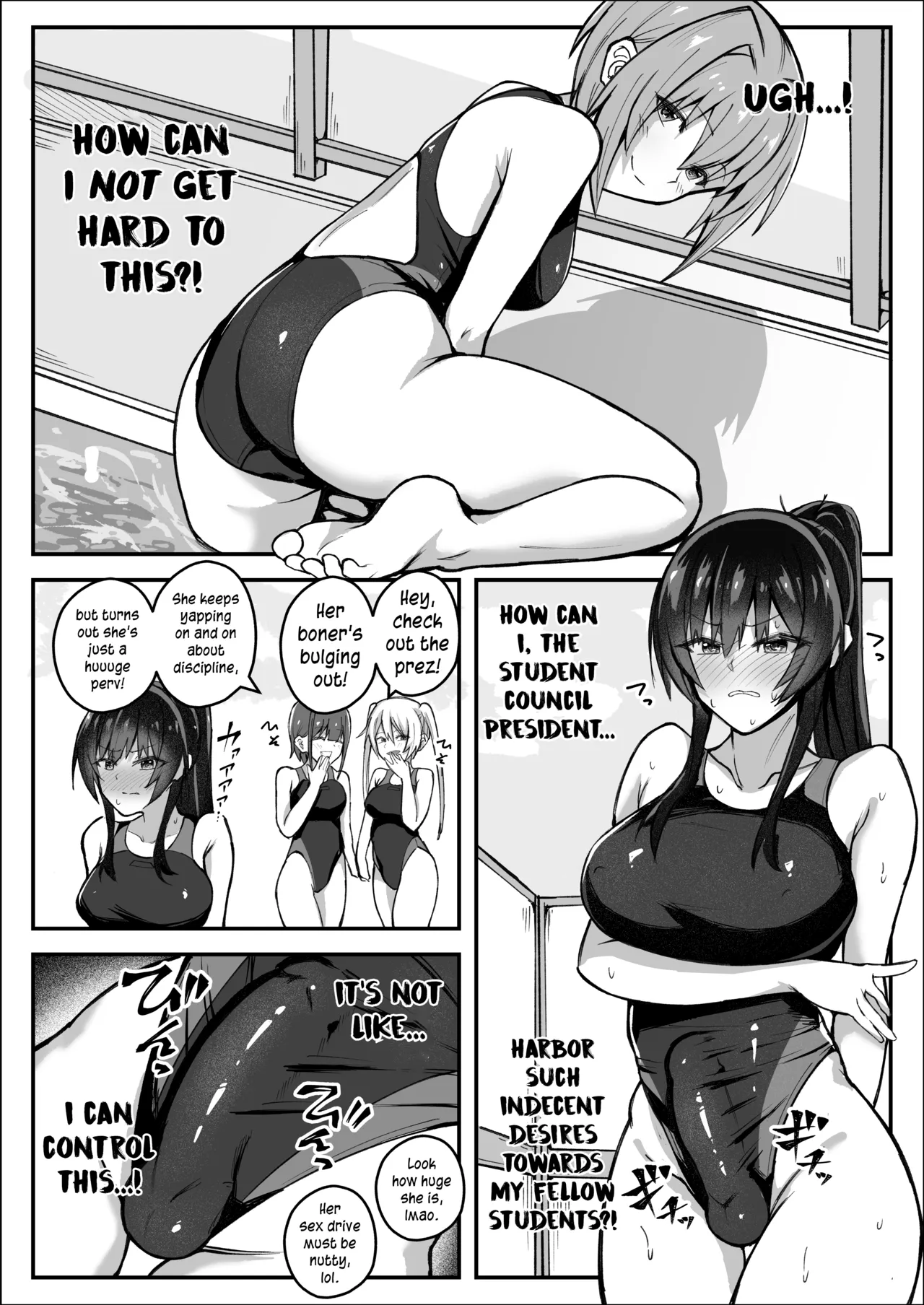 Futanari iinchou wa tomodachi ni yokujou shitakunai! | The Futanari Class President Doesn't Want to Give In! page 5 full
