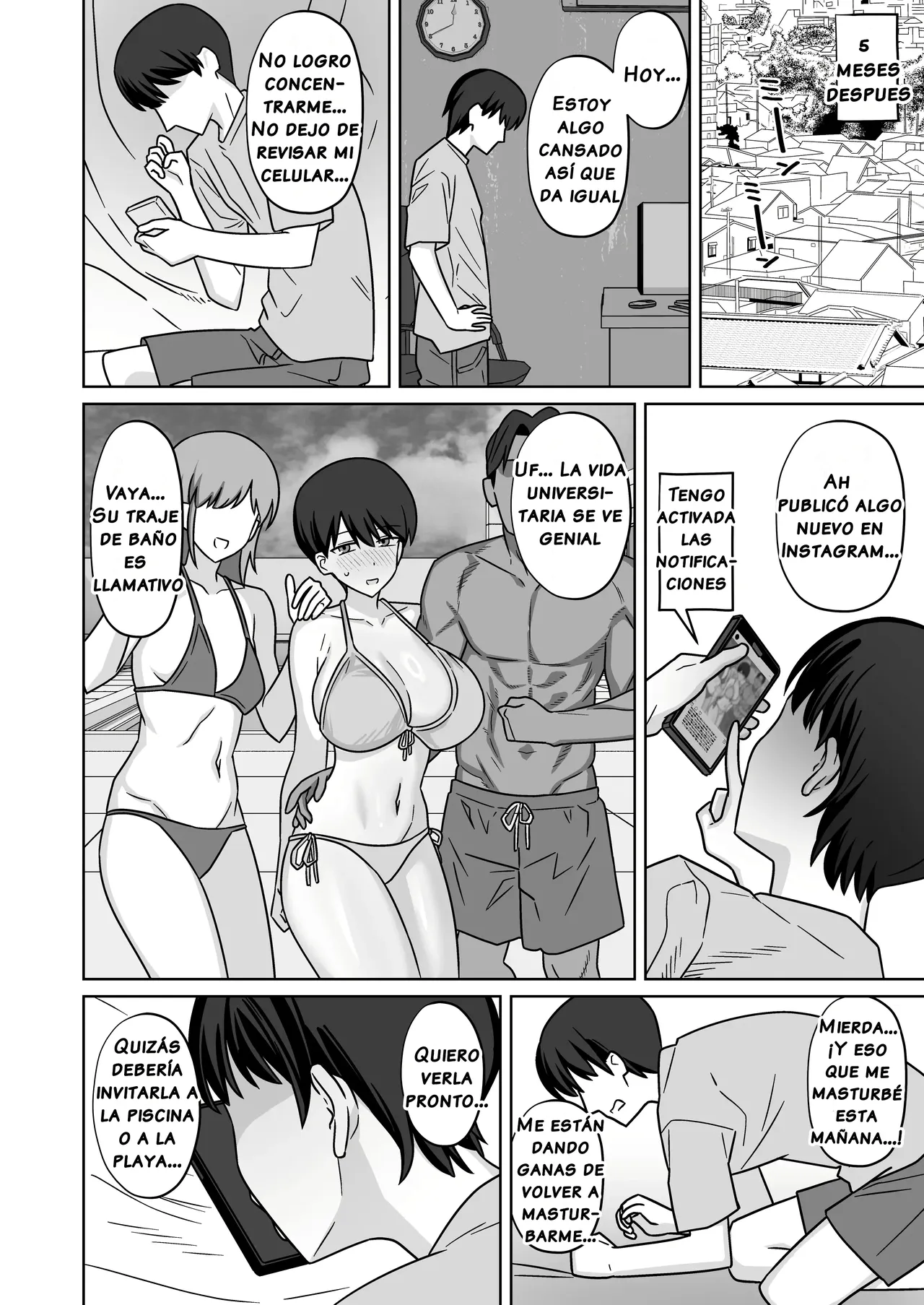 Jibun Dake Daigaku Ochite Rounin Shi Teru Ma Ni Daisukina Osananajimi Ga Yarichin Ni Pako Rare Chatteru Yatsu｜Un Mujeriego se Acostó con Mi Amiga de la Infancia page 2 full