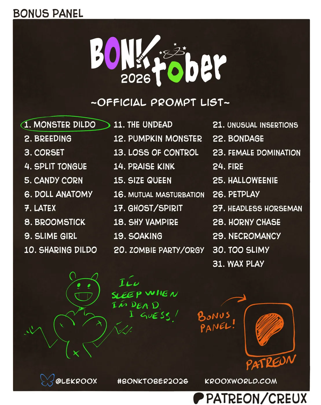 Bex & Keit - BONKtober 2026 page 2 full